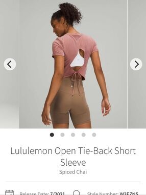 Lululemon Open Back Tie Crop Top 10